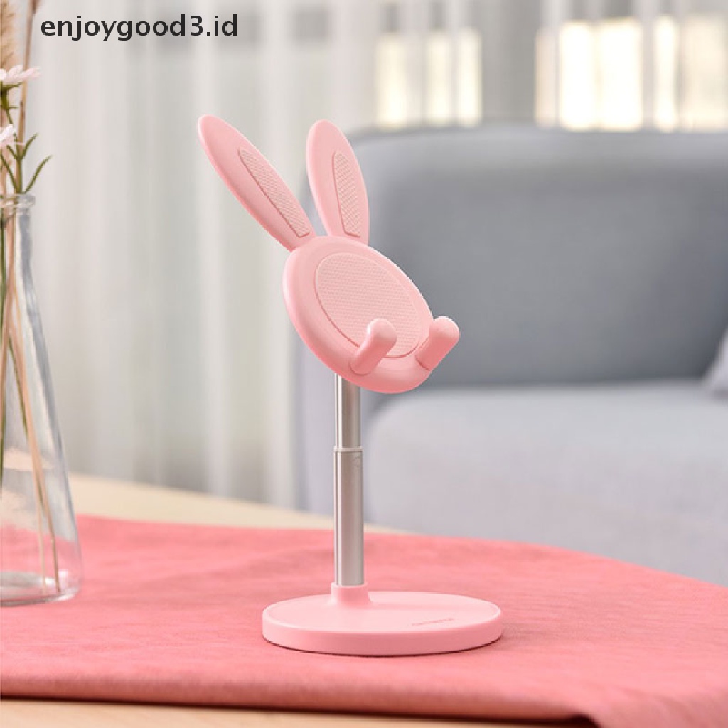 [Rready Stock] Rabbit Phone Accessories Phone Holder Stand Bahan Metal Tablet Laptop Stand (ID)