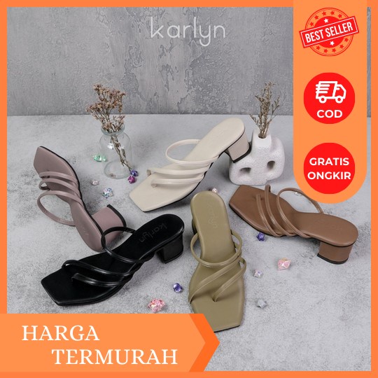 Heels Hills Heel Sepatu Hak Tinggi Hak Tahu Sandal Haihil Ibu2 Kondangan Pesta Murah Import Mewah Te