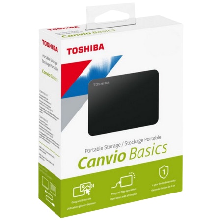 Hardisk Eksternal Toshiba Canvio Basic / Canvio Ready HDD External Termasuk Kabel Harddisk USB 3.0 1TB / 2TB