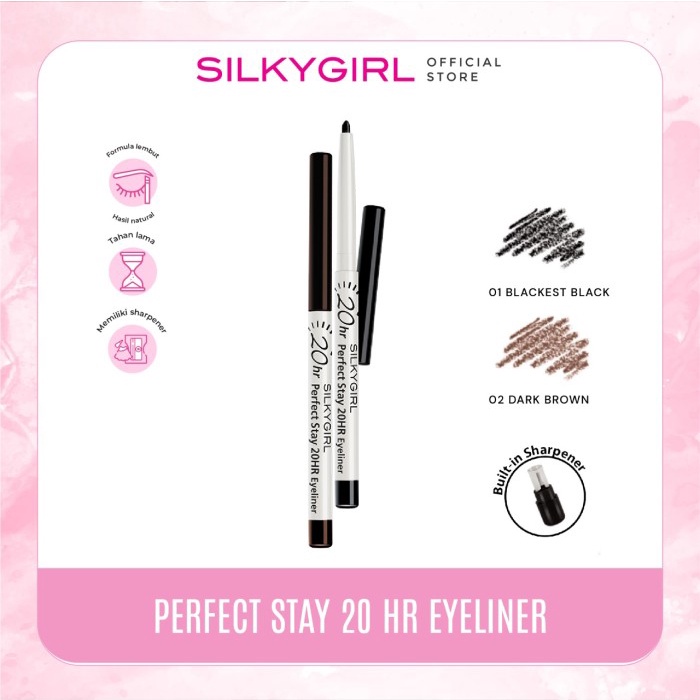 SILKYGIRL Perfect Stay 20Hr Eyeliner 01 Blackest Black