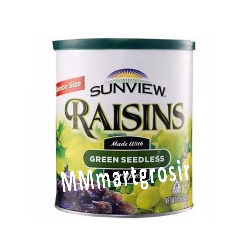 Sunview / Raisins / Manisan anggur hijau / Green Seedless/ Manisan / 425g