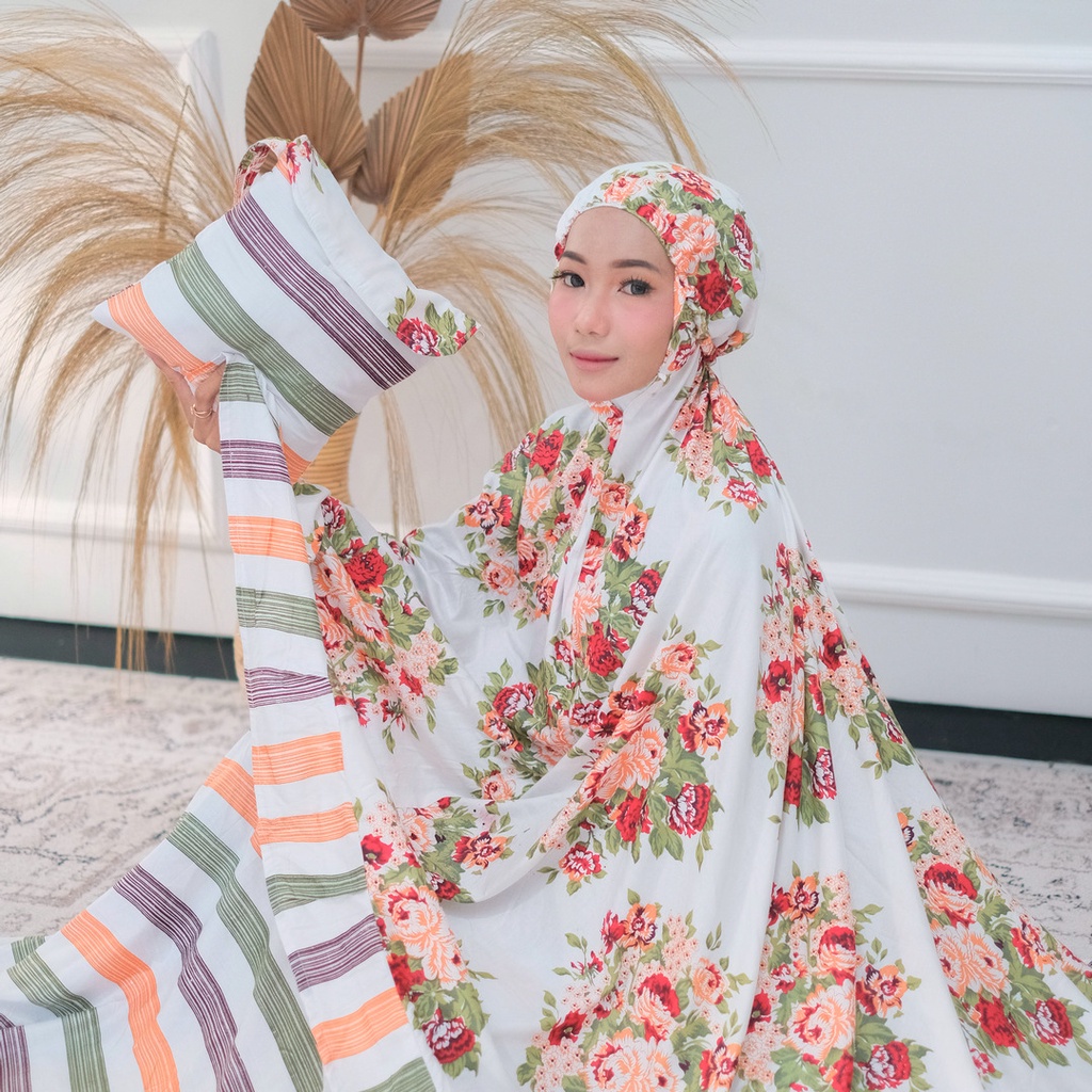 Mukena Arnisa Official Dewasa TANAZA JUMBO RAMPEL