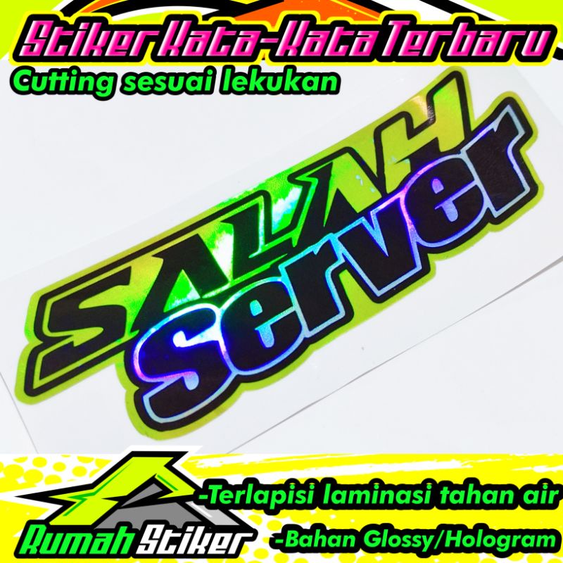 

stiker salah server hologram