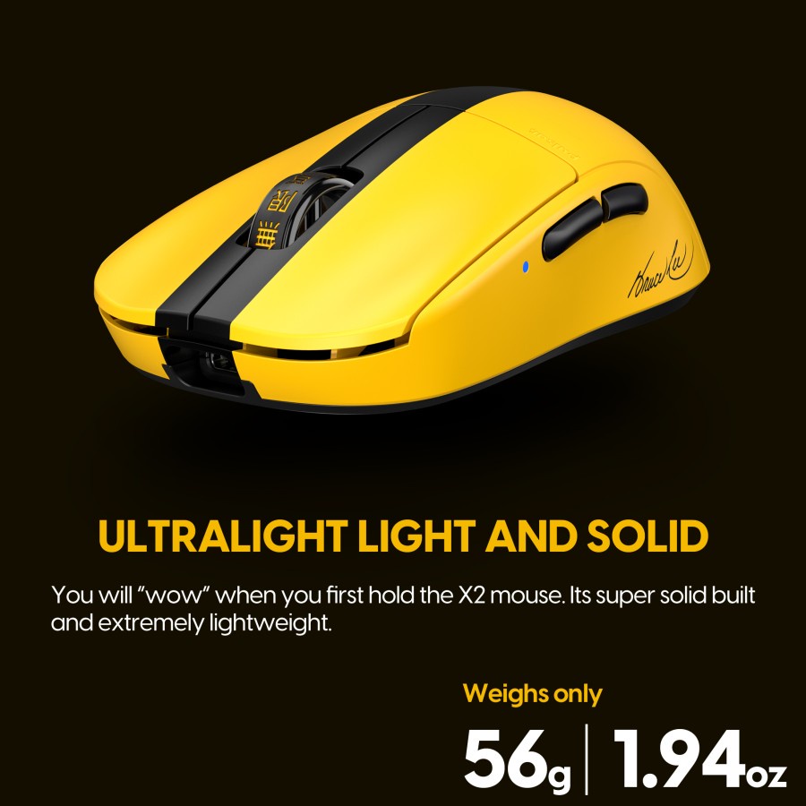 Mouse Pulsar X2 Wireless Bruce Lee Edition |  Mouse Gaming