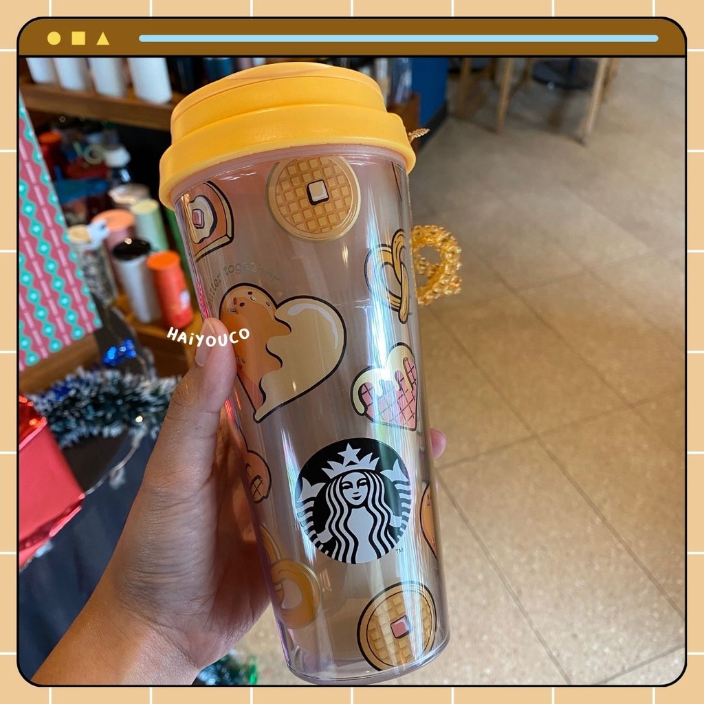 Tumbler Starbucks Valentine Butter Together 2023 Butter Together Tumbler with Waffle Chain Grande