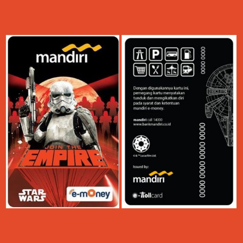 Mandiri eMoney eTOLL - edisi STAR WARS - EMPIRE ORI