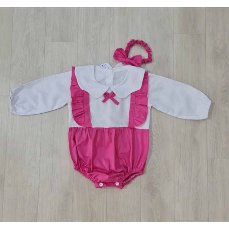 Baju bayi perempuan JUMPER + BANDANA