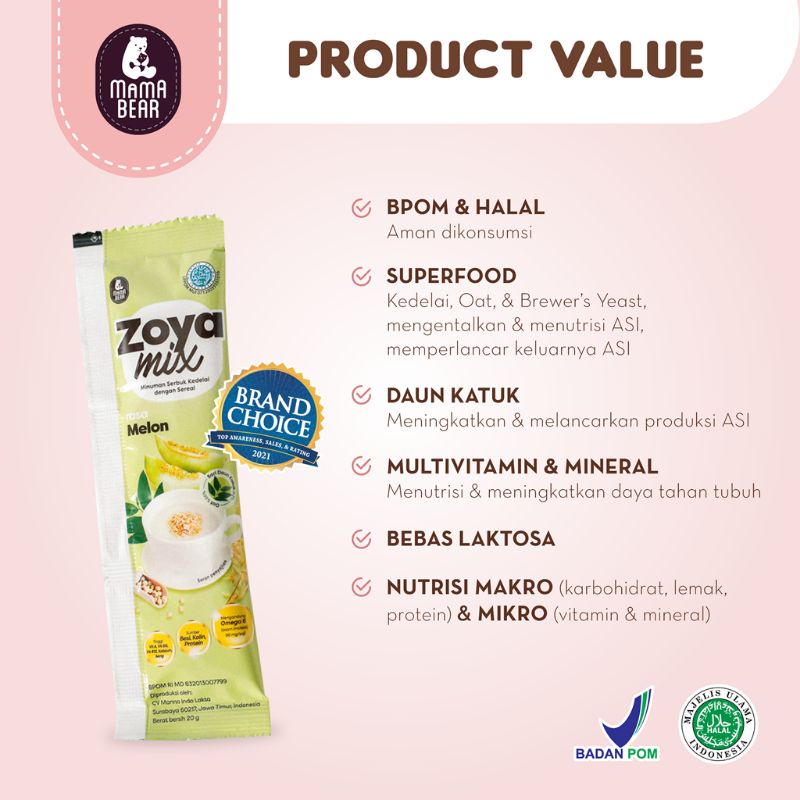 Mama Bear Zoya Mix ASI Booster / Minuman Pelancar ASI