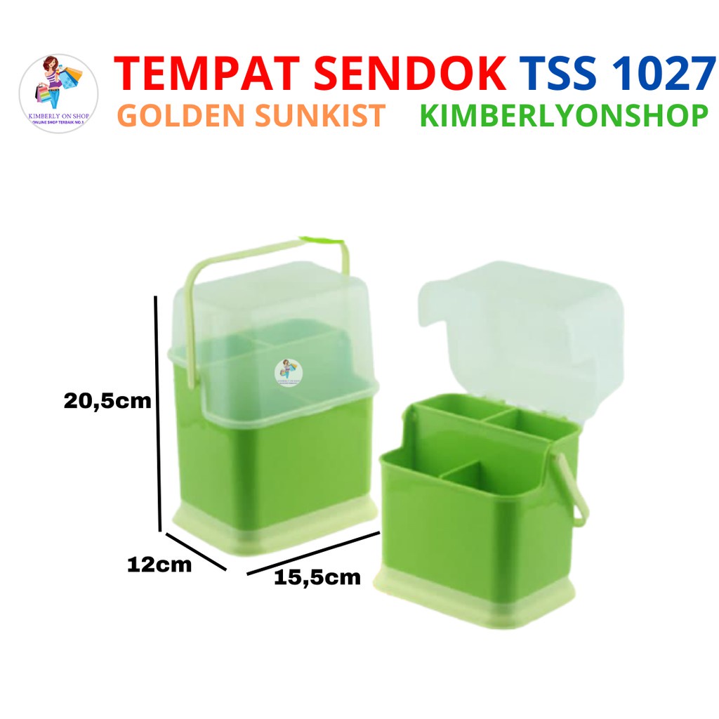 Tempat Sendok dengan Tutup Golden Sunkist TSS 1027