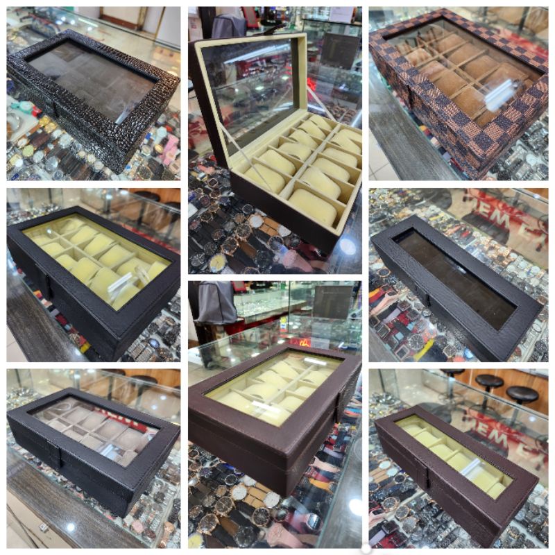 Display box pajangan kotak koper jam tangan