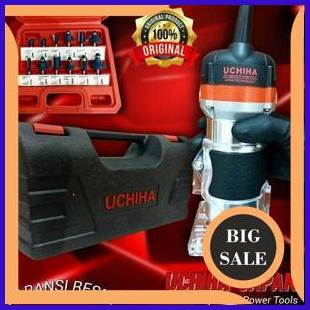 perkakas Mesin Profil Router Trimmer Kayu ukir 6mm uchiha trimer dan 1set koper mata 2ZJN23