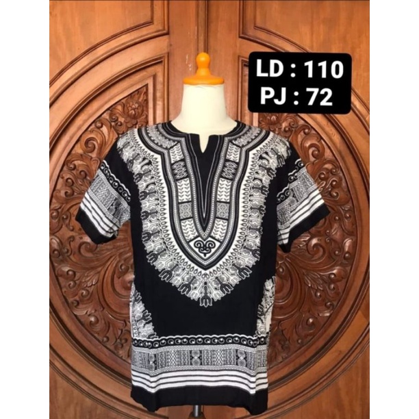 [size XL] KAOS ETNIK DASHIKI BATIK THAILAND ATASAN BOHEMIAN BALI BAJU MALIOBORO BAJU LOMBOK BAJU UJE