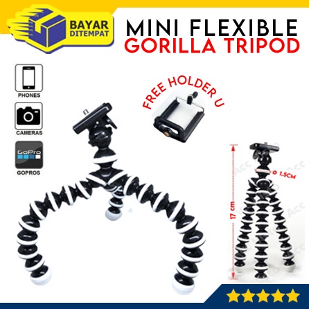 Tripod MINI Gorilla Free U Holder HP Pod Universal Tripot Flexible Gorila