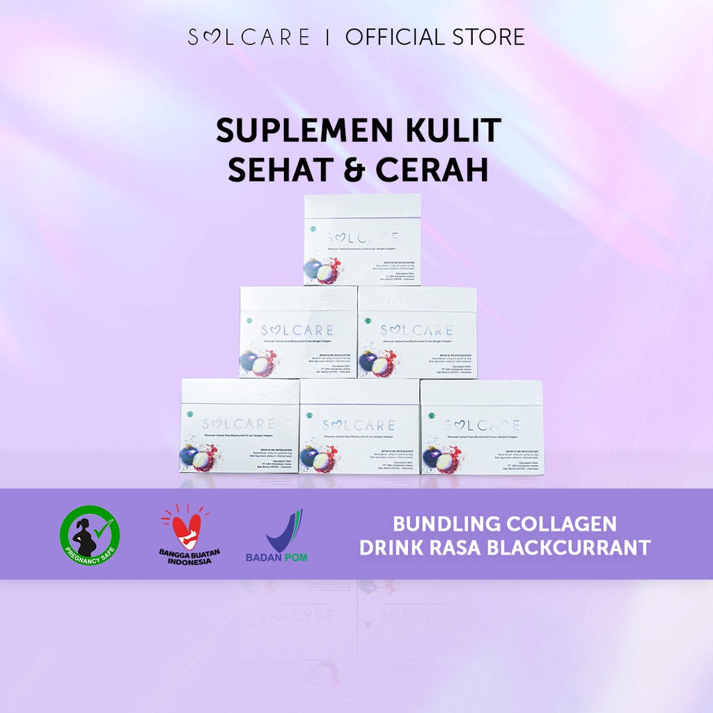 [COD] Solcare Grosir Collagen Drink Bundling - Suplemen Pemutih Kulit dengan Glutathione &amp; Multivitamin