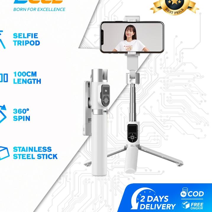 ERA714 (NEW) ECLE P70S Selfie Stick Tongsis HP Tripod Free Expansion 100cm HP Holder 3 in1 #