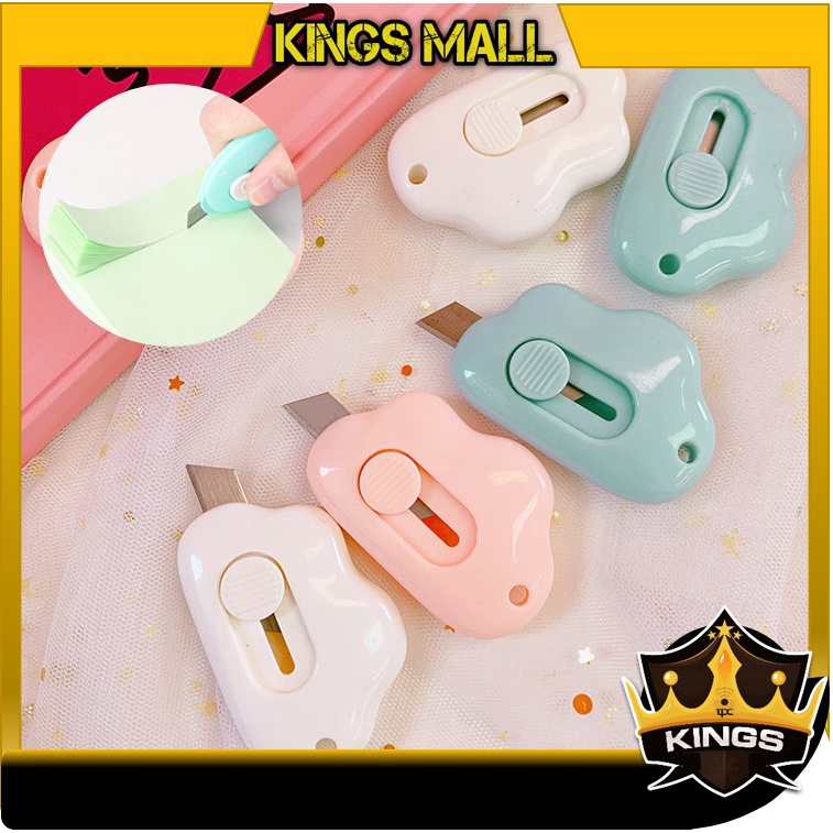 

KINGS - H5656 Pisau Pemotong Mini Lucu / Travel Cutter / Cutter Mini / Cutter Mini Pisau Kecil Bentuk Awan / Cutter Mini Bentuk Awan