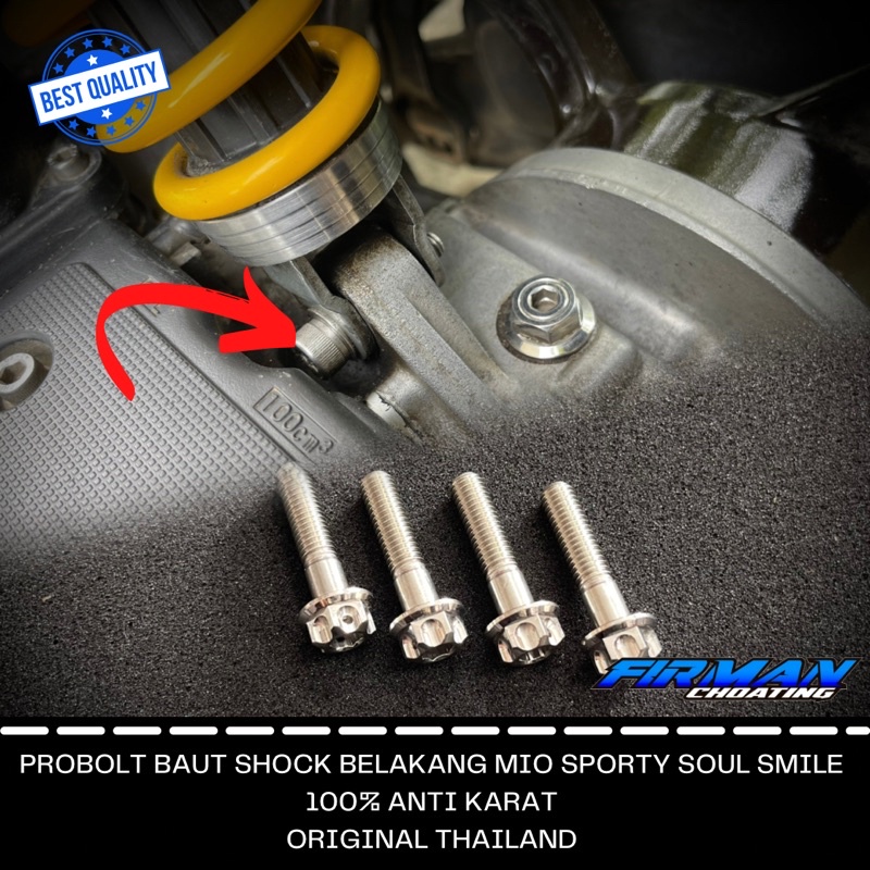 Probolt baut shock belakang mio sporty smile soul m8x30 (1 pcs)