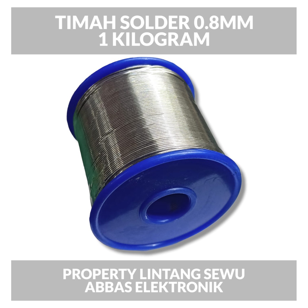 TIMAH SOLDER SOLDERINDO DIAMETER 0.8 MM 1 KG 30/70 SOLDER WIRE