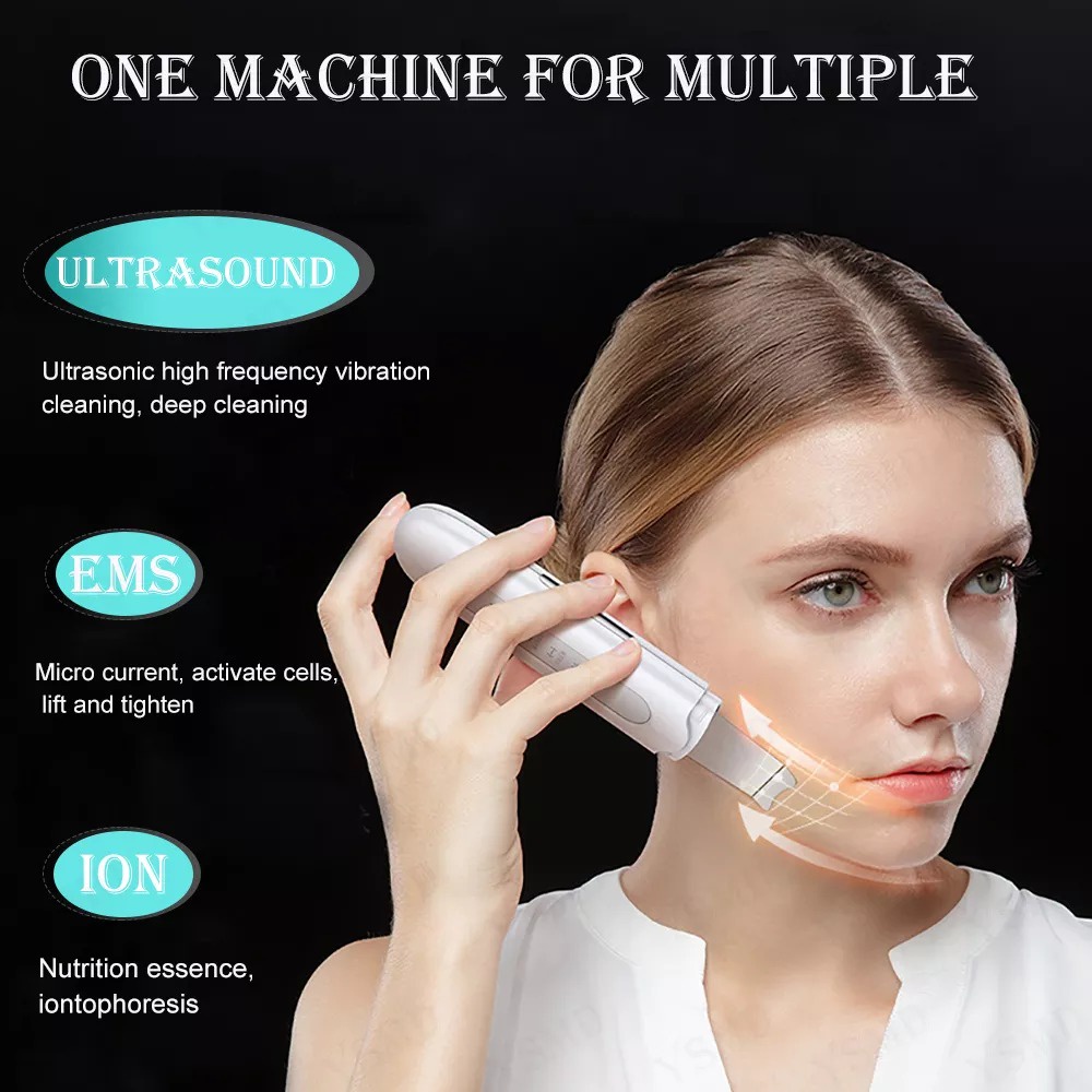 Ultrasonic Cleaner Ionic Pembersih Wajah Skin Face Scrubber