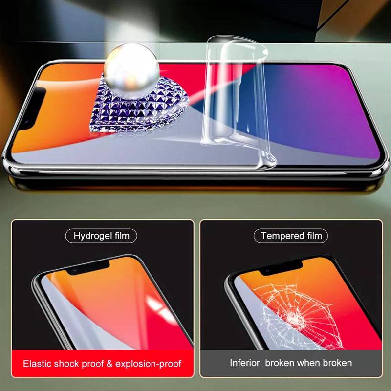 IPHONE Untuk Iphone6 6s 78 Plus SE 2020 20222 X Xs XR Max 3-in-1 Depan+Belakang+Lensa Full Cover Pelindung Layar Hydrogel Flim