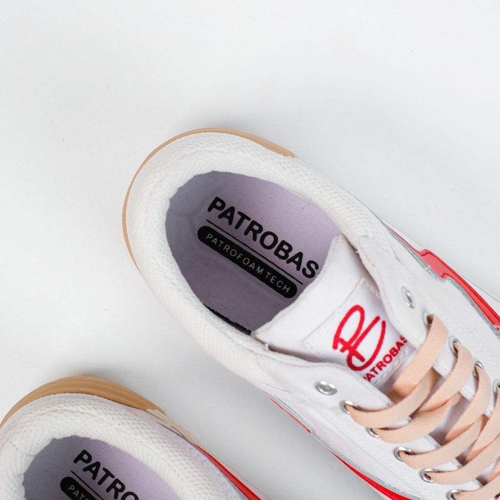 PATROBAS Cloud Low White Red Original Sneakers