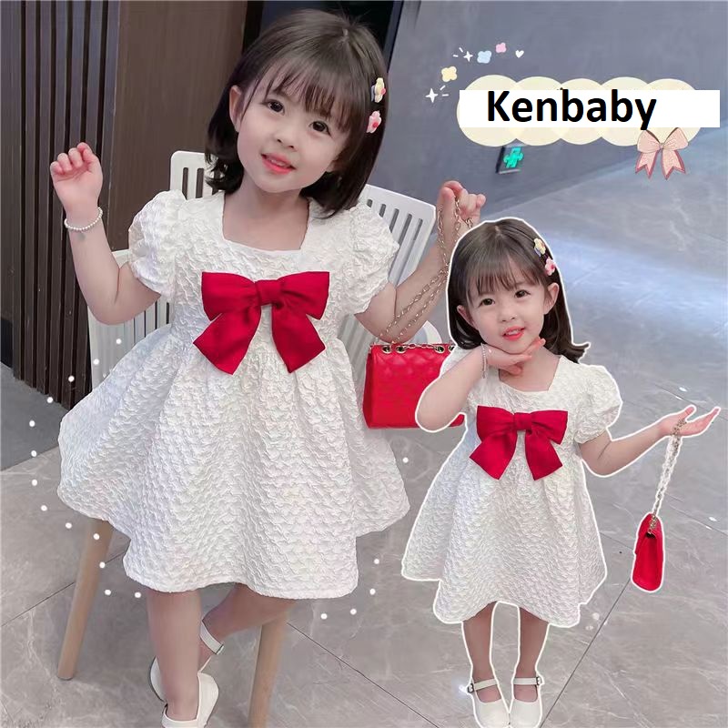 Dress Pita Anak Baby Perempuan Putih dan Ungu / Baju Gaun Anak Baby Cewek/ Gaun bayi perempuan