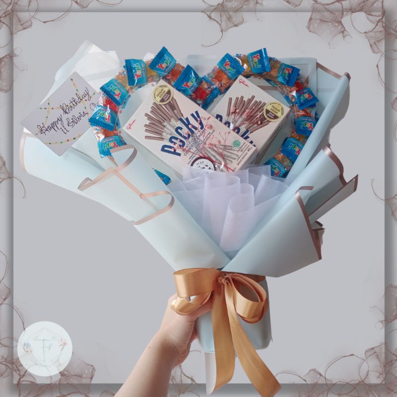 Bunga Pocky Love Pita / Bucket Pocky Love Valentine