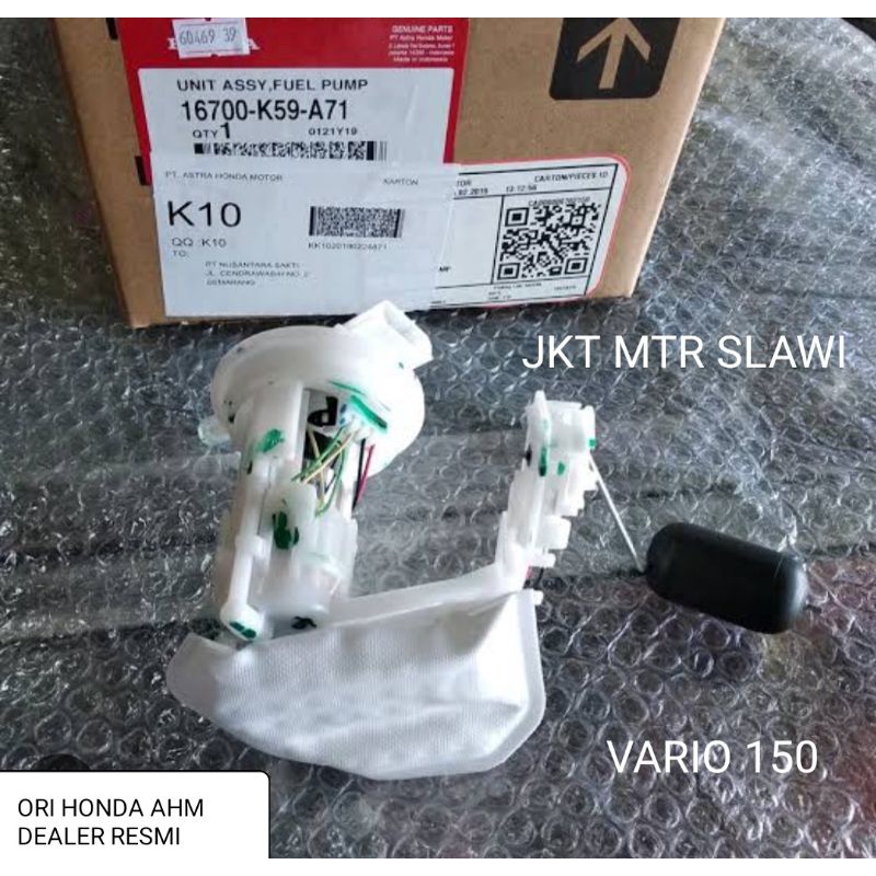 16700 k59 a71 fuel pump vario 150 dealer resmi hgp ori honda ahm