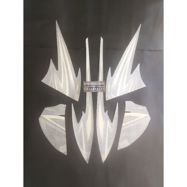 striping stiker sticker lis honda tiger 2005 biru ori