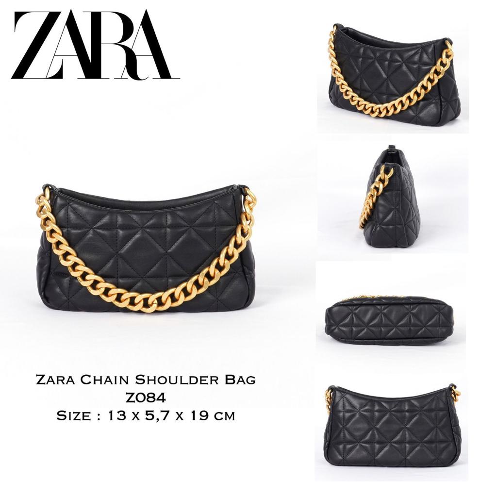 TAS BAHU WANITA RANTAI ZR QUILTED LEATHER