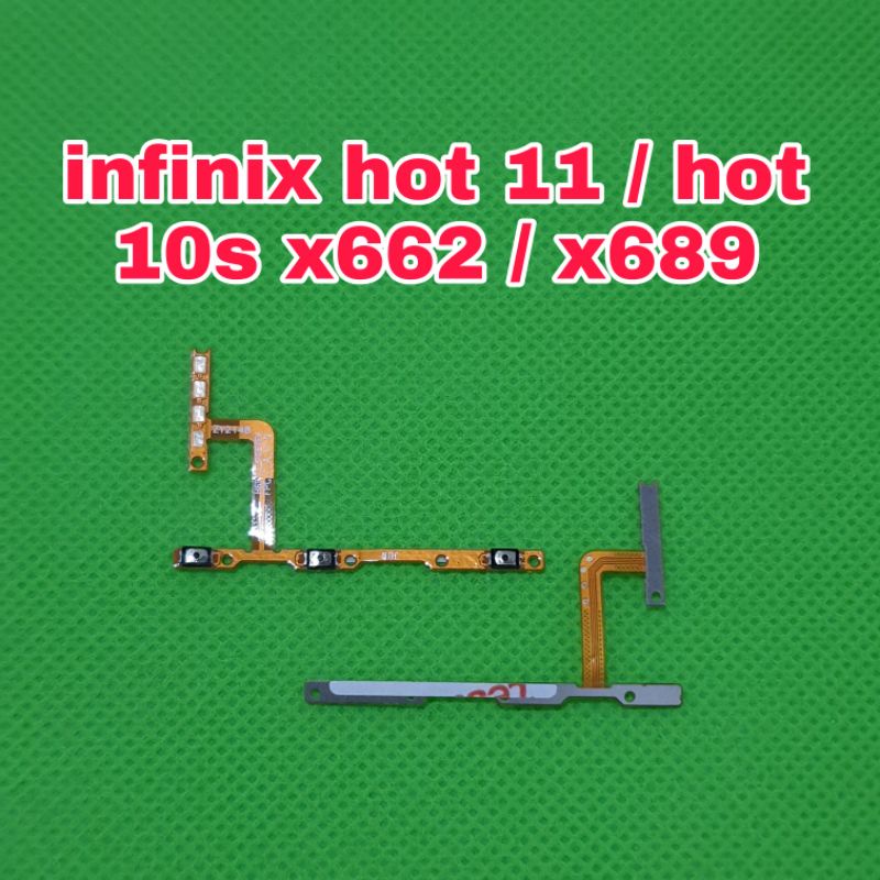 flexible flex on off volume infinix hot 11 / hot 10s x662 x689