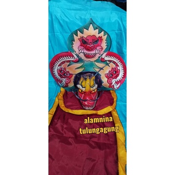 barongan devil spon anak anak ada kemul panjang