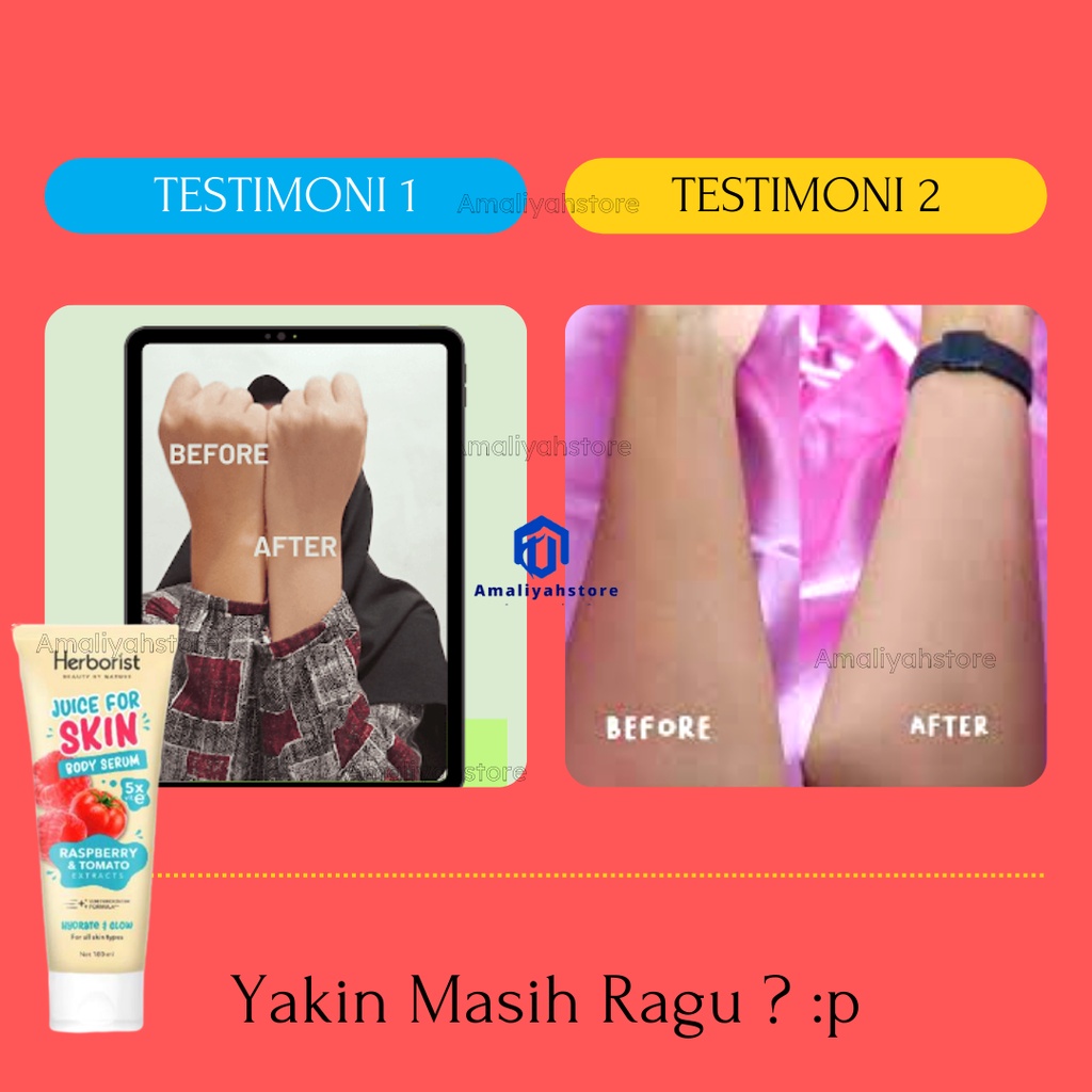 Herborist Body Skin Serum Lotion Cream Pencerah Pelembab Pemutih Kulit Pria Dan Wanita Seluruh Badan Cepat Putih Permanen
