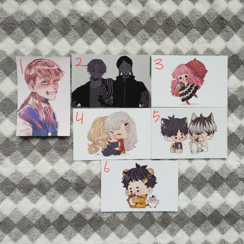 [READY STOCK] POSTCARD JJK TOKREV HQ AKAASHI KAGEYAMA MIKEY RAN RIN YUUJI PICCU SHISHILEO WAKASA KAD