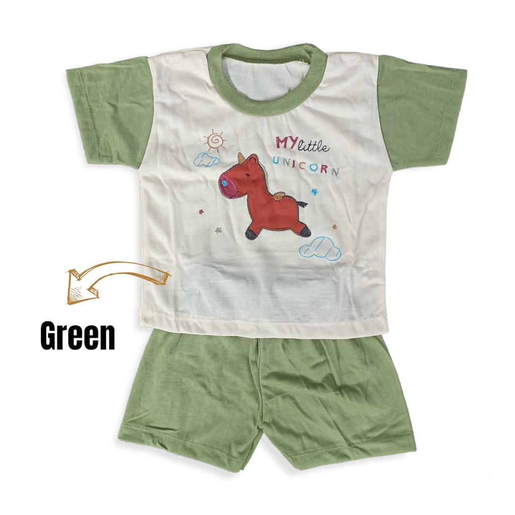 Setelan Pakaian Bayi Laki-Laki Baju Cowo Usia 3-15 Bulan / Baby MY LITTLE / setelan anak