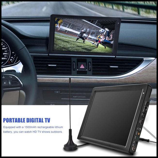 Taffware Portable Tv Digital Hd Lcd Mobil Baterai Charger Hdmi Usb