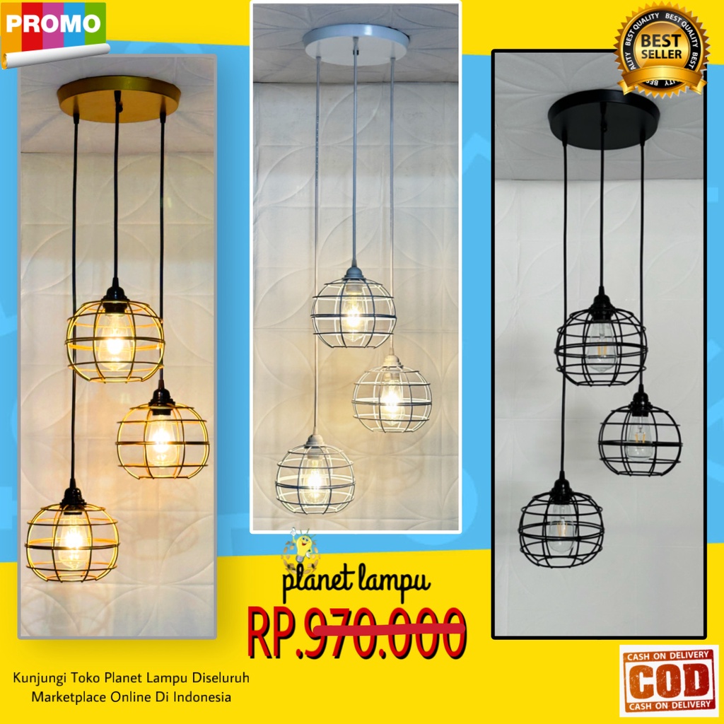 Lampu Gantung Minimalis Untuk Plafon Atap Void Cafe Restoran Ruang Tamu Ruang Makan Teras Dengan Gay