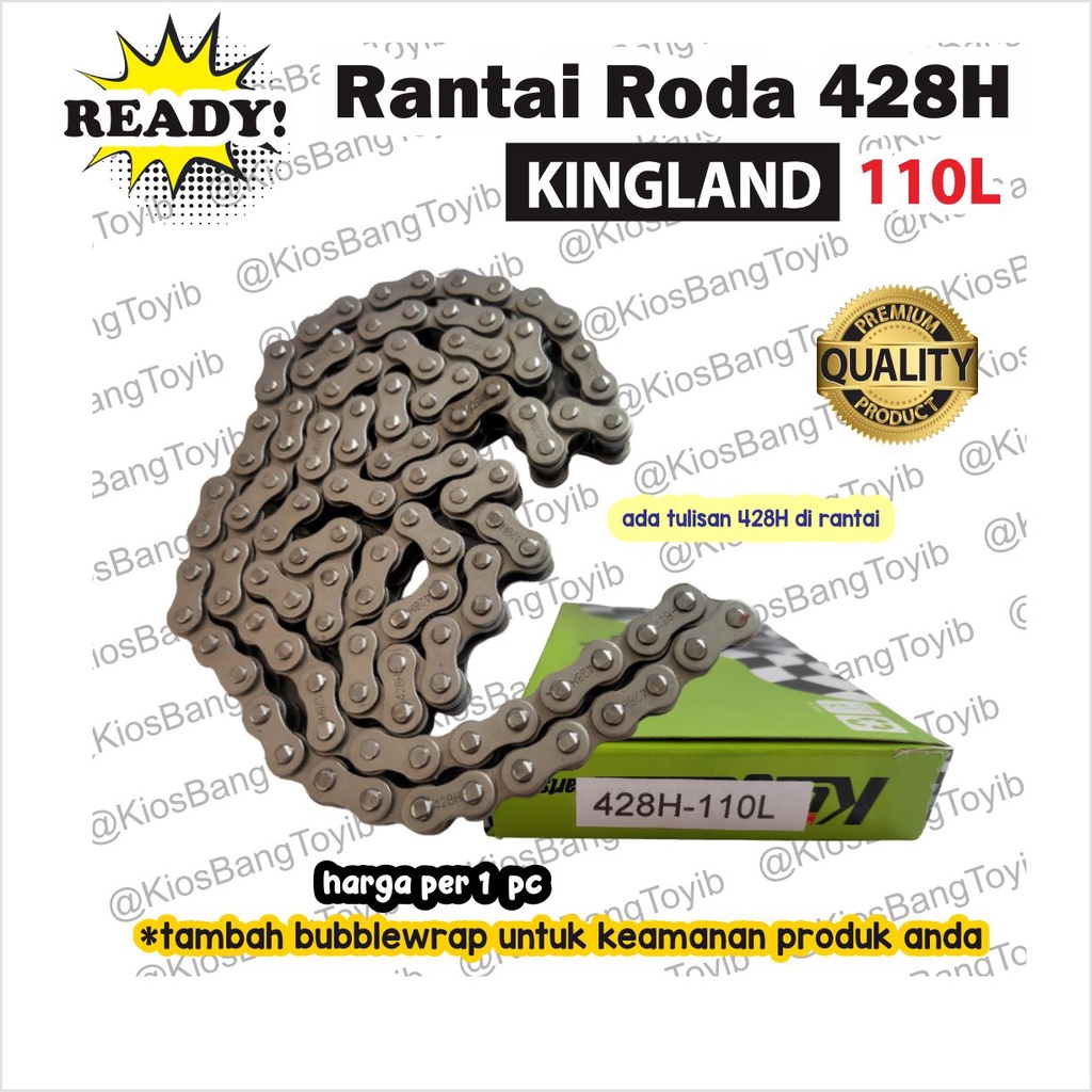 Rantai Sepeda Motor/ Rantai Roda Motor 428H - 110L (KINGLAND)