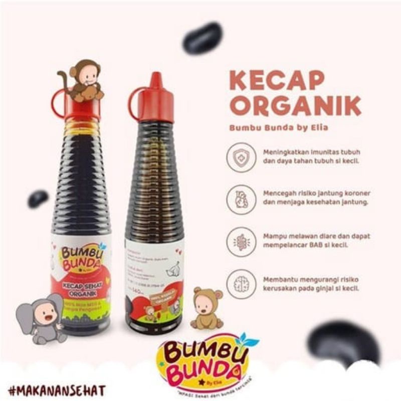 

Bumbu Bunda Elia Kecap Manis Non MSG MPASI Anak 140ml