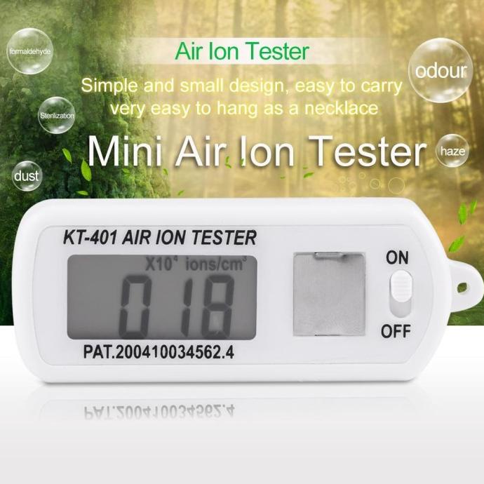 Air Ion Tester Positif Negatif Ukur kadar Ion udara KT-401 Ionizer + -