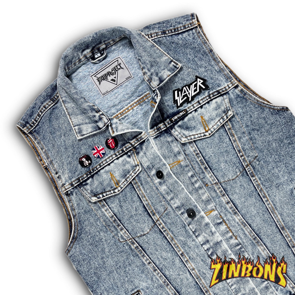 ROMPI JEANS SLAYER ROMPI DENIM ROMPI MUSIK JAKET JEANS ROMPI BEST QUALITY