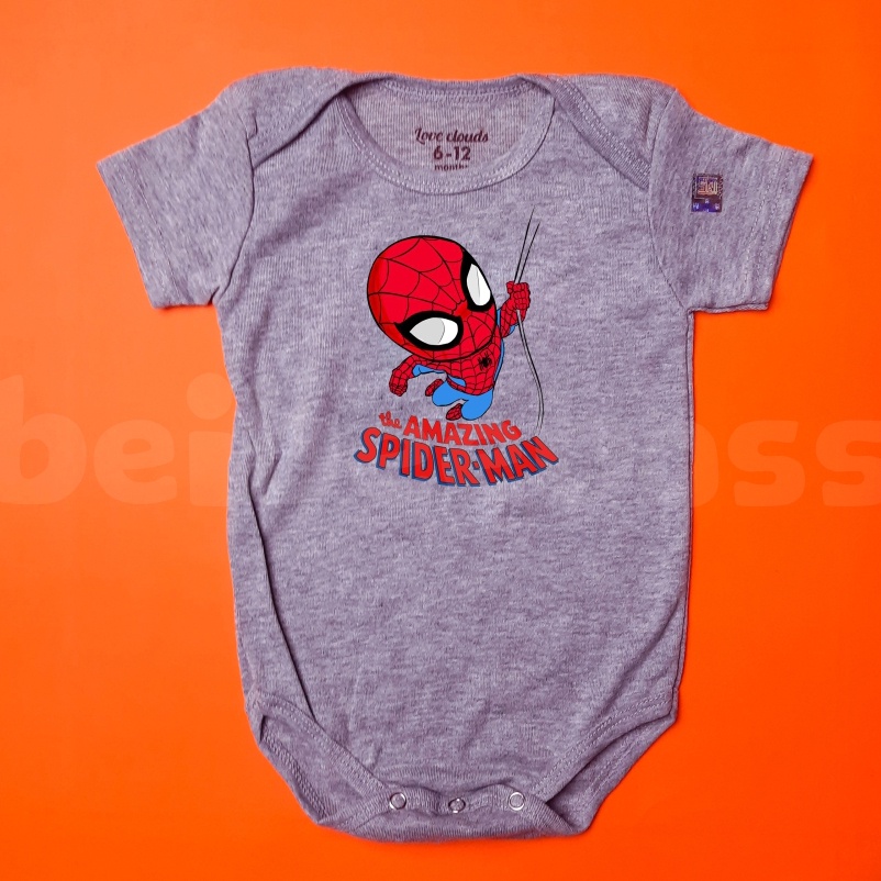 BAJU KAOS JUMPER BAYI SABLON PRINTING KARAKTER