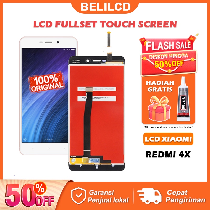 [ORIGINAL] LCD Xiaomi Redmi 4X Touchscreen Fullset Touch Screen Suku Cadang Pengganti Digitizer dengan alat