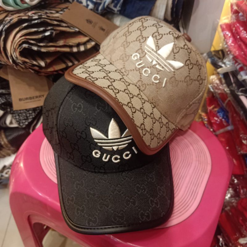 Topi Gucci x Adidas Canvas Topi Baseball Super Premium Quality