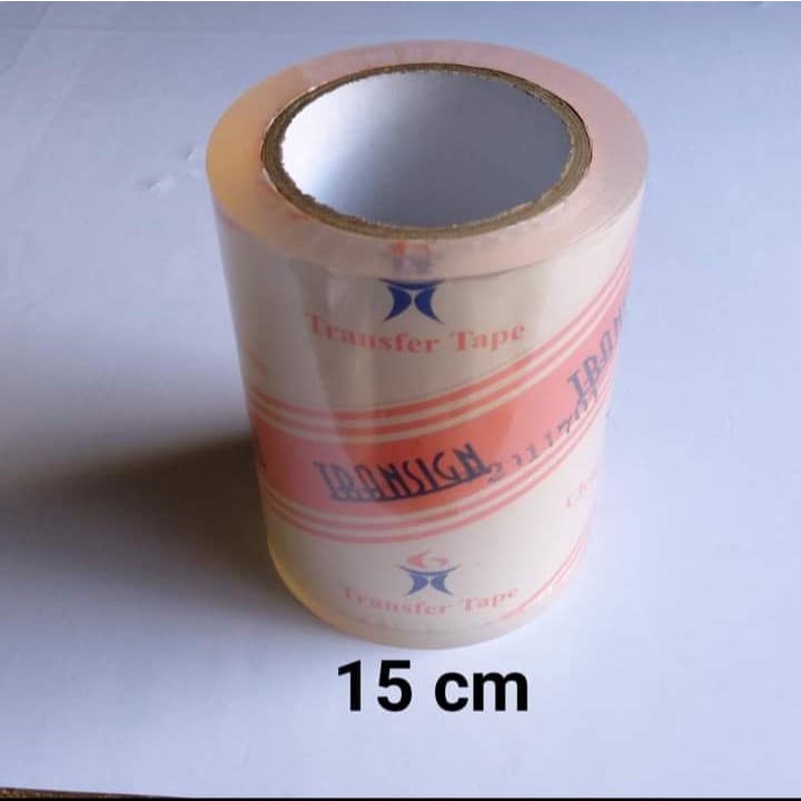 Jual TRANSFER MASKING ROLL TAPE TRANSIGN 15 cm x 100 yard laminasi