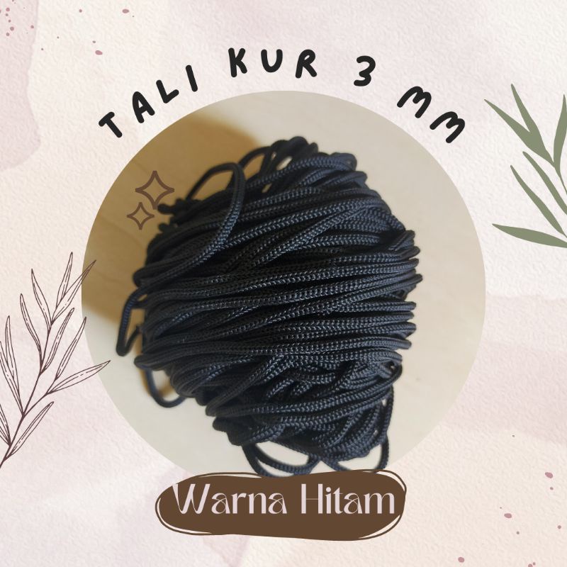 Tali Kur Hitam 3 mm