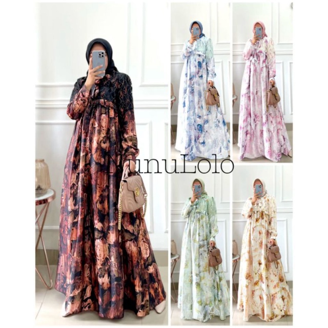Ready Tania Dress by Nunulolo Gamis Muslim Original