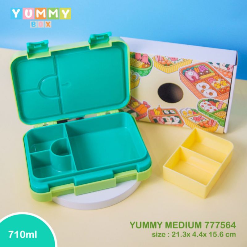 Yummy box medium bento 710ml/kotak bekal