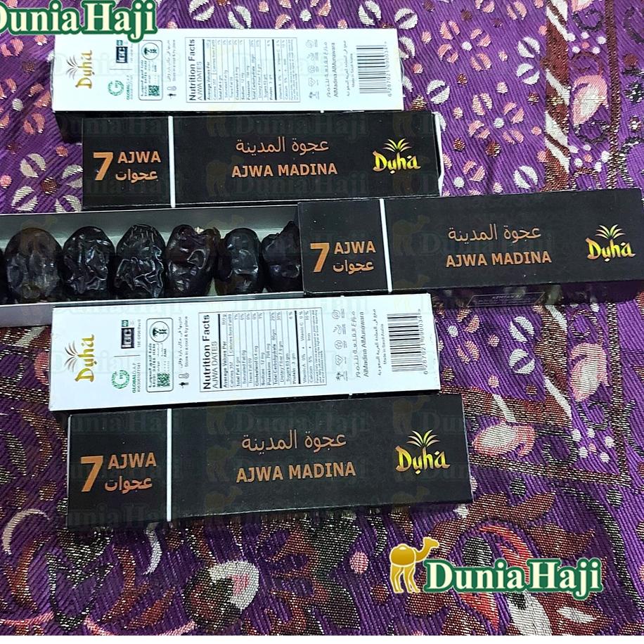 AVV736 Kurma AJWA Seven 7 Asli 100% Original Saudi / Kurma AJWA 7 Nabi Madinah Premium Oleh Oleh Haji Umroh ||||
