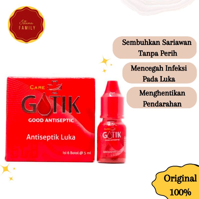 Gotik Antiseptik Luka 5ml (2 Botol)